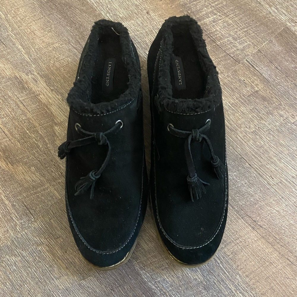 Black Winter Slip-on Boots